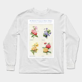 Flower watercolor illustration (1915) Long Sleeve T-Shirt